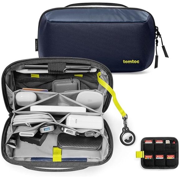 tomtoc Electronics Organizer Case with Cables & Card Slots
