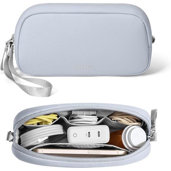 tomtoc Electronics Organizer Travel Case: Water-Resistant Cable Pouch