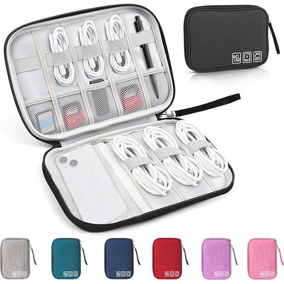 travel cable organizer bag for cords