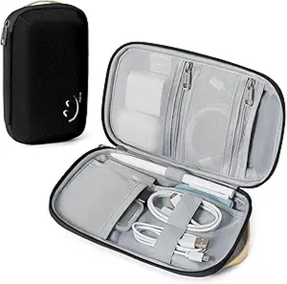 Travelkin Cord Organizer: Small Travel Case Black