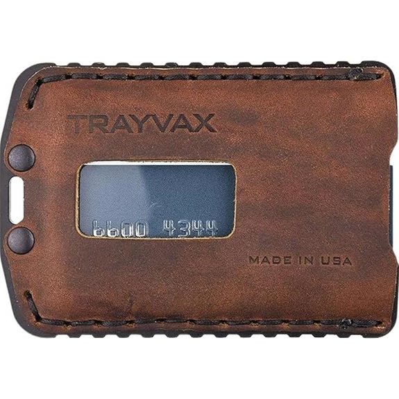 Trayvax Ascent Wallet: RFID Front Pocket Leather Black