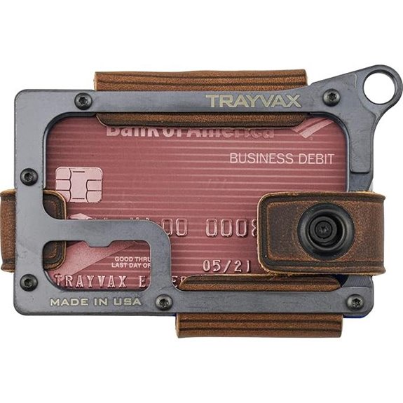 Trayvax Contour RFID Front Pocket Wallet Black Mississippi Mud