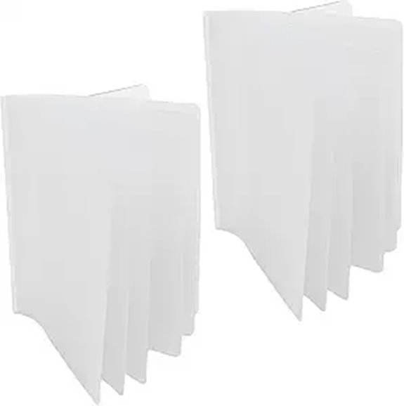Wallets Set of 2 Clear Premium Quality Wallet Insert from (Trifold 6 Page)