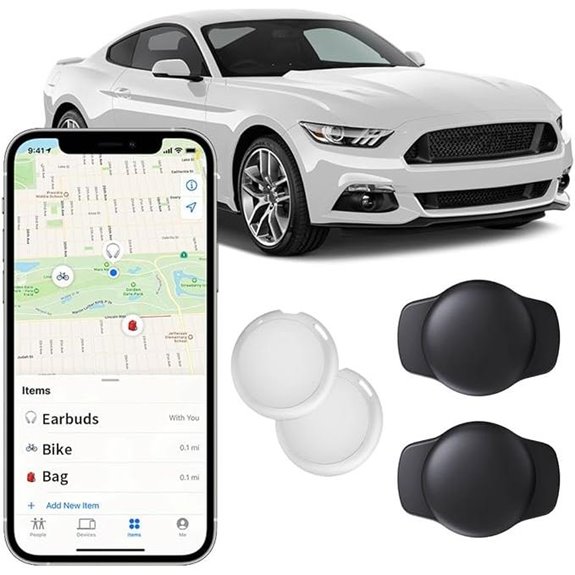 2 Pack GPS Tracker for Car with Find My (iOS) No Subscription