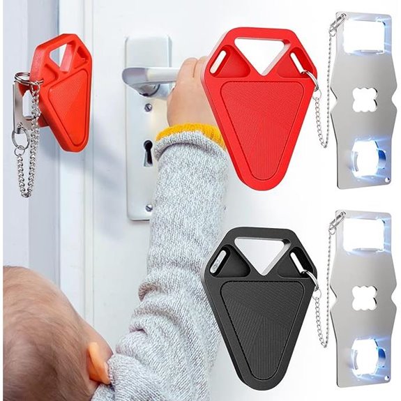 2-Pack Portable Door Lock for Travel Security