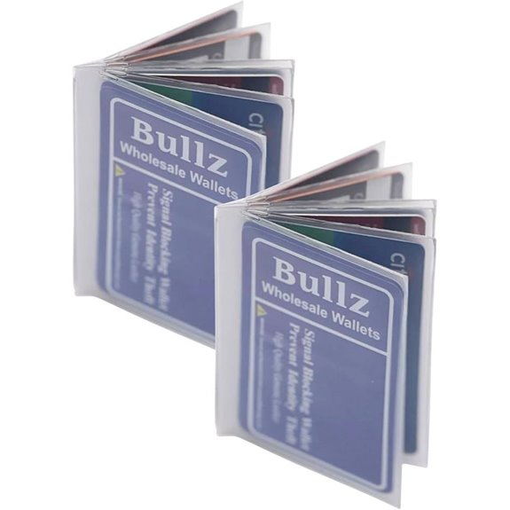 Set of 2 Heavy Duty Vinyl Wallet Insert Pages