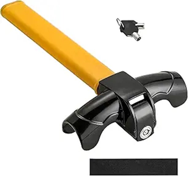 Universal Anti-Theft Steering Wheel Lock with Keys