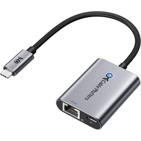 USB-C to 2.5Gb Ethernet Adapter with 140W Charging