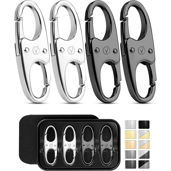 Vantamo Premium 4 Zipper Clips for Travel
