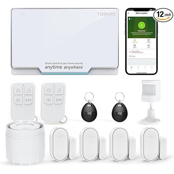 WiFi Home Alarm Security System Kit (10 Pieces)