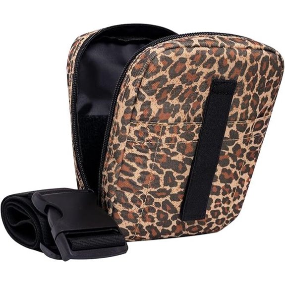 Women’s Concealed Carry Pistol Bag Waist Holster (Leopard)