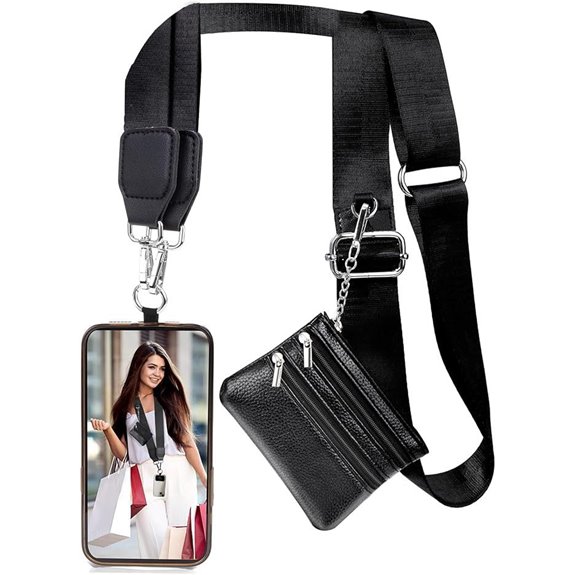 XANGNIER Clip and Go Phone Strap with Wallet