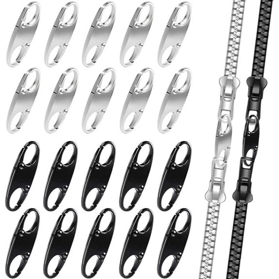 Zipper Clips Anti Theft Double Opening Carabiner